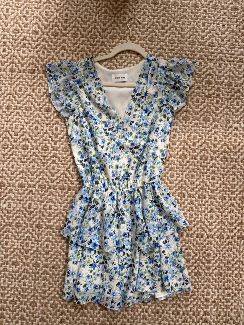 Yumi Kim Chelsea Dress - size XS - bliss blue floral print